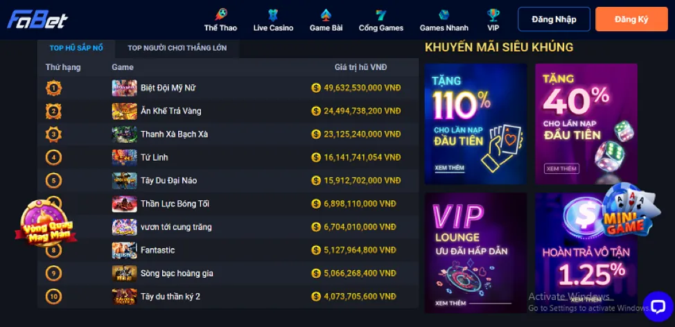Trò chơi Nổ Hũ Jackpot lũy tiến az88 nổ hũ